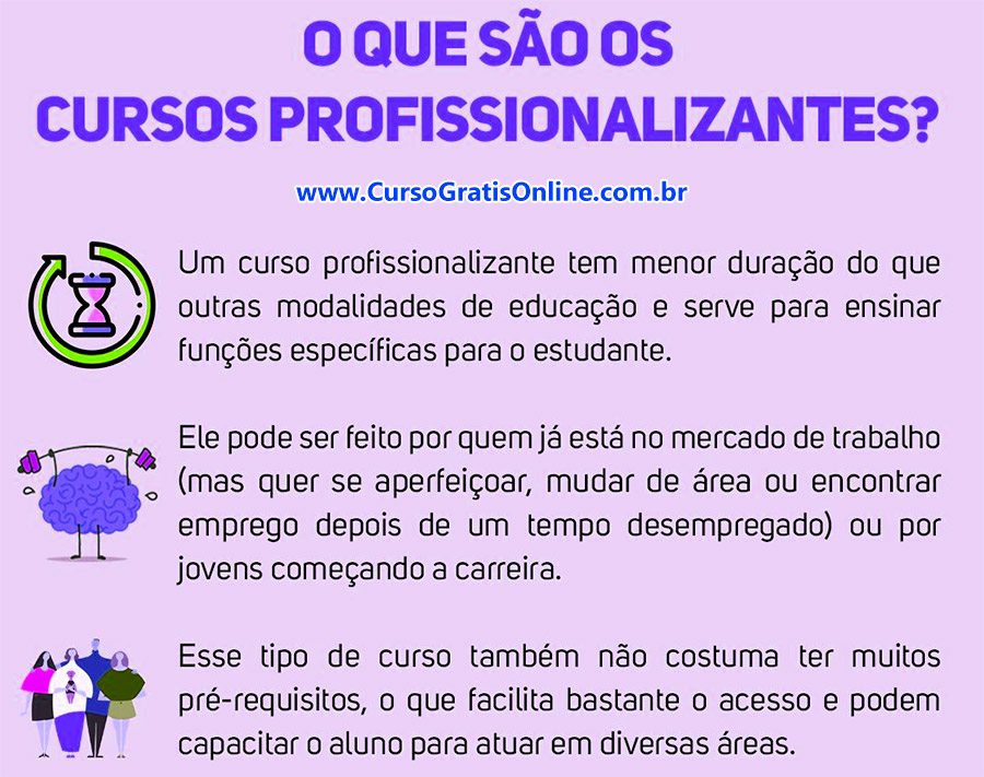 curso profissionalizante online